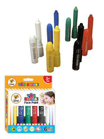 Yıkanabilir Yüz Boyası ( 6'lı )