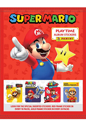 Super Mario Sticker Kartları - 1 Paket