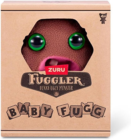 Mini Koleksiyonluk ZURU Fuggler Baby Fuggs Komik Çirkin Peluş Oyuncak Hedge Grog Kahverengi 9cm