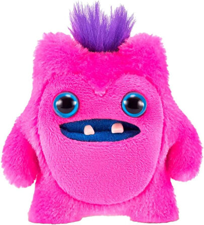 Mini Koleksiyonluk ZURU Fuggler Baby Fuggs Komik Çirkin Peluş Oyuncak Greedy Grinner Pembe 9cm
