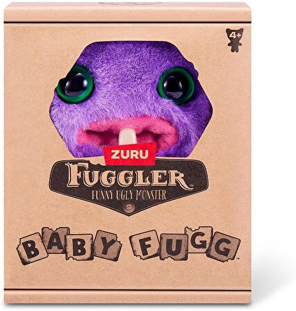 Mini Koleksiyonluk ZURU Fuggler Baby Fuggs Komik Çirkin Peluş Oyuncak Mr Needles Mor 9cm