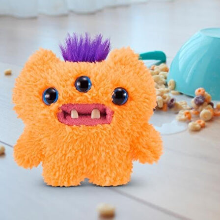 Mini Koleksiyonluk ZURU Fuggler Baby Fuggs Komik Çirkin Peluş Oyuncak Reek O Turuncu 9cm