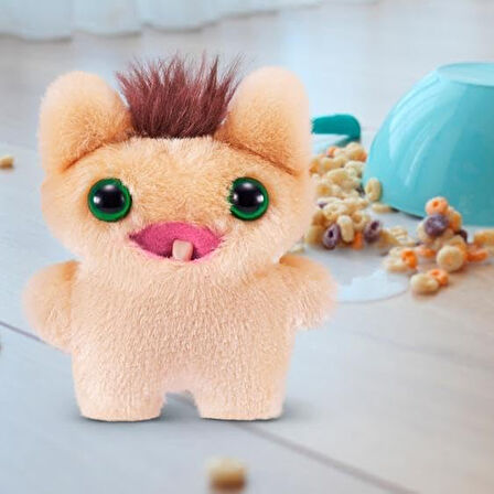 Mini Koleksiyonluk ZURU Fuggler Baby Fuggs Komik Çirkin Peluş Oyuncak Screech Krem 9cm