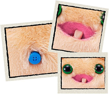 Mini Koleksiyonluk ZURU Fuggler Baby Fuggs Komik Çirkin Peluş Oyuncak Screech Krem 9cm