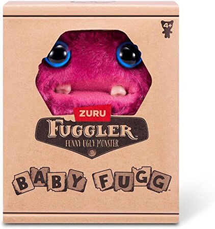 Mini Koleksiyonluk ZURU Fuggler Baby Fuggs Komik Çirkin Peluş Oyuncak Sir Belch Bordo 9cm