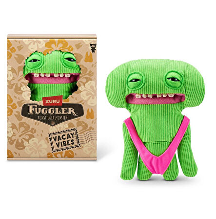 Vacay Vibes Tatil Havası ZURU Fuggler Komik Peluş Oyuncak - Smiley O Riley - 22 cm