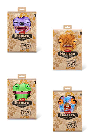 Vacay Vibes Tatil Havası ZURU Fuggler Komik Peluş Oyuncaklar 11 li Set Tek İlanda - 22 Cm