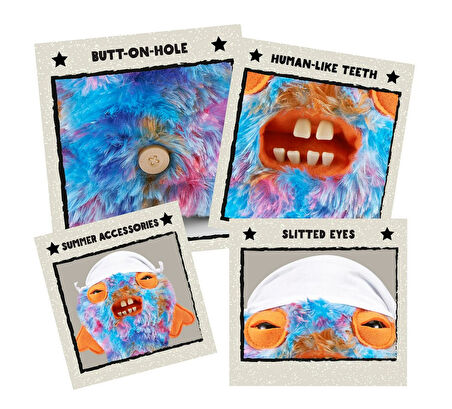 Vacay Vibes Tatil Havası ZURU Fuggler Komik Peluş Oyuncak - Cod Father 22 cm