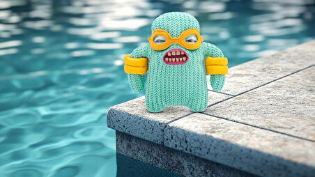 Vacay Vibes Tatil Havası ZURU Fuggler Komik Peluş Oyuncak - Mr Needles 22 cm