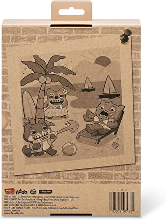 Vacay Vibes Tatil Havası ZURU Fuggler Komik Peluş Oyuncak - Munch Munch 22 cm