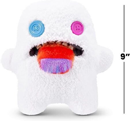 Kıllı Süper Yumuşak ZURU Fuggler Hairy Fuggs Peluş Oyuncak Oogah Boogah Rainbow Tongue 22cm