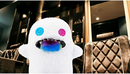 Kıllı Süper Yumuşak ZURU Fuggler Hairy Fuggs Peluş Oyuncak Oogah Boogah Rainbow Tongue 22cm