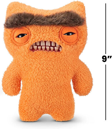 Kıllı Süper Yumuşak ZURU Fuggler Hairy Fuggs Peluş Oyuncak Munch Munch Monobrow Orange 22cm