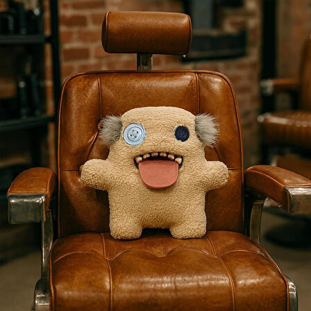 Kıllı Süper Yumuşak ZURU Fuggler Hairy Fuggs Peluş Oyuncak Oogah Boogah Balding Grey 22cm