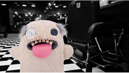 Kıllı Süper Yumuşak ZURU Fuggler Hairy Fuggs Peluş Oyuncak Oogah Boogah Balding Grey 22cm