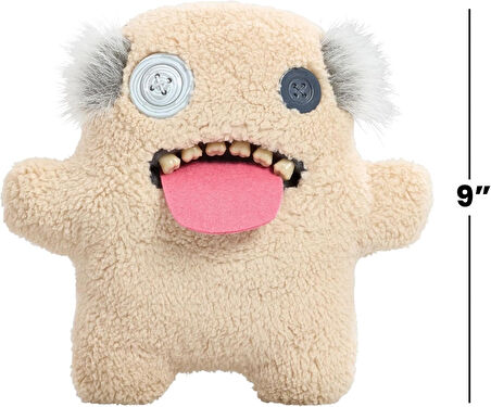 Kıllı Süper Yumuşak ZURU Fuggler Hairy Fuggs Peluş Oyuncak Oogah Boogah Balding Grey 22cm