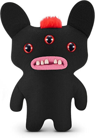 Kıllı Süper Yumuşak ZURU Fuggler Hairy Fuggs Peluş Oyuncak Reeko Mohawk Black 22cm