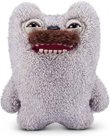 Kıllı Süper Yumuşak ZURU Fuggler Hairy Fuggs Peluş Oyuncak Old Tooth Moustache Grey 22cm