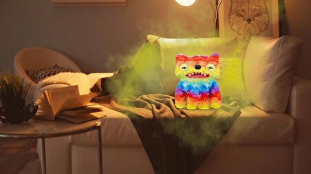 Gaz Çıkaran Fuggler Fart Face Sesli Hareket Sensörlü Komik Çirkin Peluş Oyuncak Wide Eyed Weirdo 22c