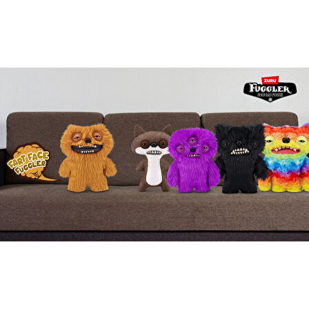 Gaz Çıkaran Fuggler Fart Face Sesli Hareket Sensörlü Komik Çirkin Peluşlar 5 li Set Tek İlanda -22cm