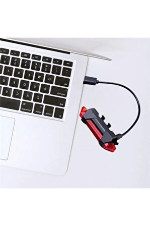 Usb Şarj Edilebilir Parlak Bisiklet Led Lamba Su Geçirmez Güvenlik Uyarı Arka Lamba Işığı