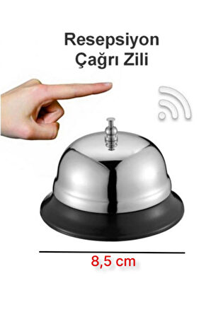 Hotel Resepsiyon Görevli Çağırma Zili - Restoran Şef Zili - 8.5 Cm