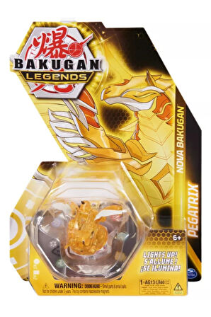 Bakugan Legends Nova Bakugan - Işıklı Sarı Pegatrix Özel Figür - 1 Adet