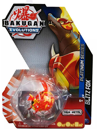 Bakugan Evolutions Platinum Series Red Blitz Fox - 1 Adet