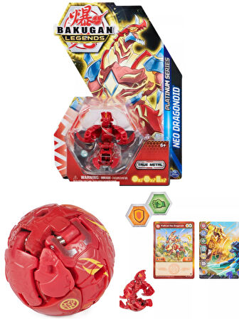 Bakugan Evolutions Platinum Series Red Neo Dragonoid Figür - 1 Adet