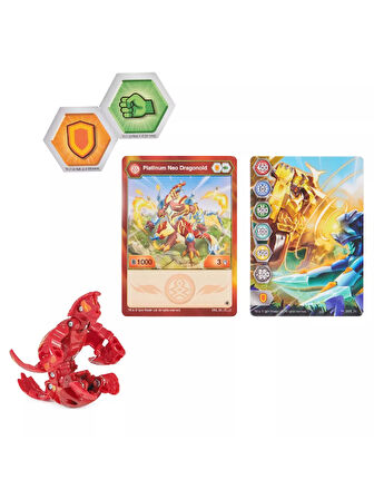 Bakugan Evolutions Platinum Series Red Neo Dragonoid Figür - 1 Adet