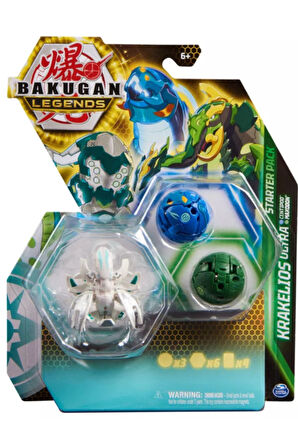 Bakugan Legends Starter 3 lü Krakelious Ultra ile Centipod ve Maxodon