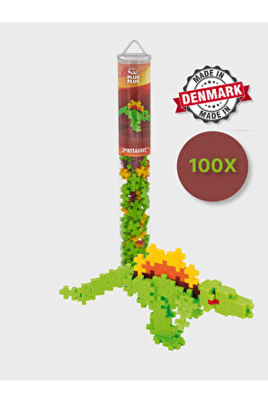 Plus - Plus Minecraft Temalı Silindir Kutuda Dinazor Spinosaurus Yapı Oyuncağı ( 100 Parça ) 4238