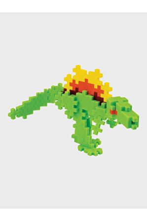 Plus - Plus Minecraft Temalı Silindir Kutuda Dinazor Spinosaurus Yapı Oyuncağı ( 100 Parça ) 4238