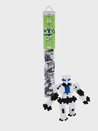 Plus - Plus Minecraft Temalı Silindir Kutuda Robot Lego Yapı Oyuncağı ( 100 Parça )  4105