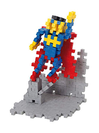 Plus - Plus Minecraft Temalı Silindir Kutuda Superhero - Süper Kahraman Lego Yapı Oyuncağı(100 Parça