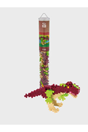 Plus - Plus Minecraft Temalı Silindir Kutuda T - Rex Dinazor Lego Yapı Oyuncağı ( 100 Parça ) 4200