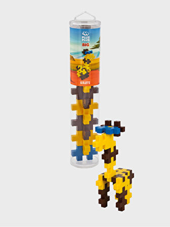 Plus - Plus Minecraft Temalı Silindir Kutuda Big Giraffe - Büyük Zürafa Lego Yapı Oyuncağı