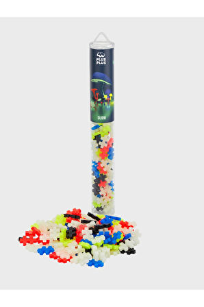 Plus - Plus Minecraft Temalı Silindir Kutuda Glow Lego Yapı Oyuncağı ( 100 Parça ) 4282