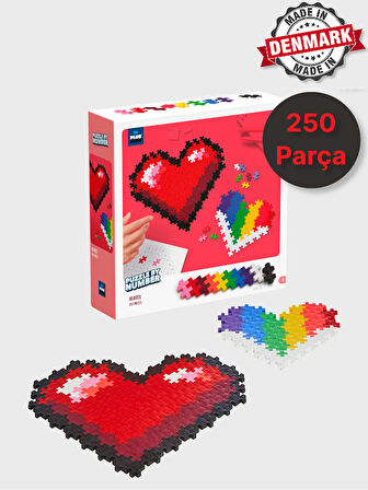 Plus - Plus Minecraft Temalı Kutuda By Number Hearts - Numaralı Kalpler Lego Yapı Oyuncağı (250Parça