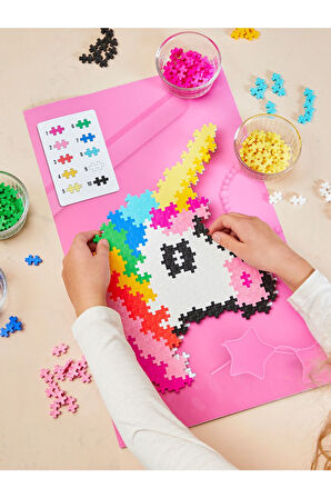 Plus - Plus Minecraft Temalı Kutuda By Number Unicorn Lego Yapı Oyuncağı ( 250 Parça ) 3929