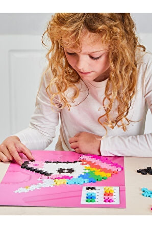 Plus - Plus Minecraft Temalı Kutuda By Number Unicorn Lego Yapı Oyuncağı ( 250 Parça ) 3929