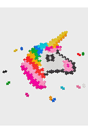 Plus - Plus Minecraft Temalı Kutuda By Number Unicorn Lego Yapı Oyuncağı ( 250 Parça ) 3929