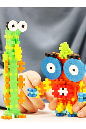 Plus - Plus Minecraft Temalı Learn to Build Creatures - Yaratıklar Lego Yapı Oyuncağı(240 Parça)3907