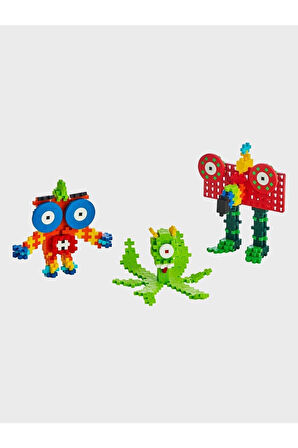 Plus - Plus Minecraft Temalı Learn to Build Creatures - Yaratıklar Lego Yapı Oyuncağı(240 Parça)3907