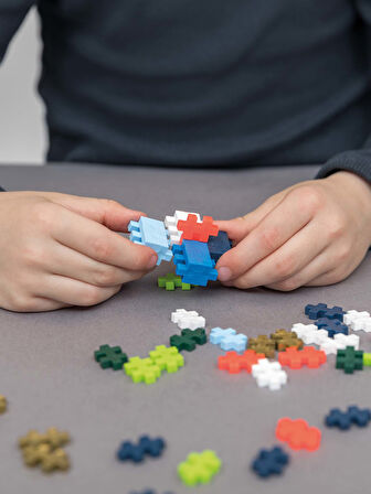 Plus - Plus Minecraft Temalı Learn to Build Spinning Tops Renkli Topaçlar Lego Yapı Oyuncağı