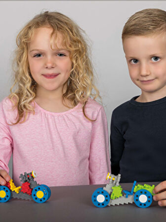 Plus - Plus Minecraft Temalı Learn to Build Go! Vehicles - Araçlar Lego Yapı Oyuncağı 500 Parça 7011