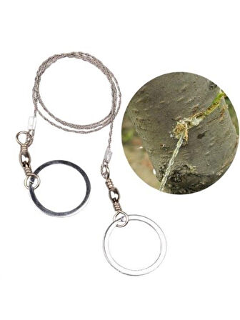 Karavanda, Kampda Taşınabilir Mini Zincir Cep Testeresi Dişli Tel Ahşap Plastik Metal Kesme Aleti