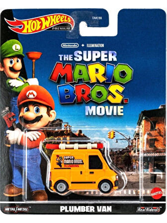 Premium The Super Mario Bros. Movie Plumber Van 1:64 DMC55