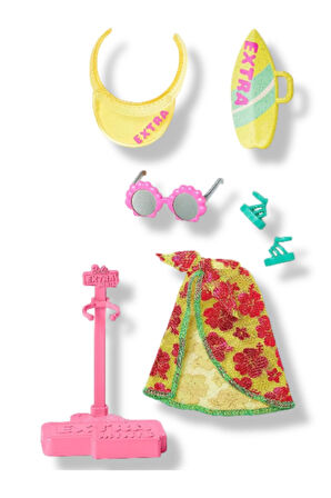 Extra Fly Minis Seyahat Bebeği Mayolu ve Plaj Görünümü Aksesuarları ile Yaz Temalı Bebek 14 cm HGP62
