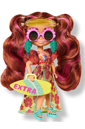 Extra Fly Minis Seyahat Bebeği Mayolu ve Plaj Görünümü Aksesuarları ile Yaz Temalı Bebek 14 cm HGP62